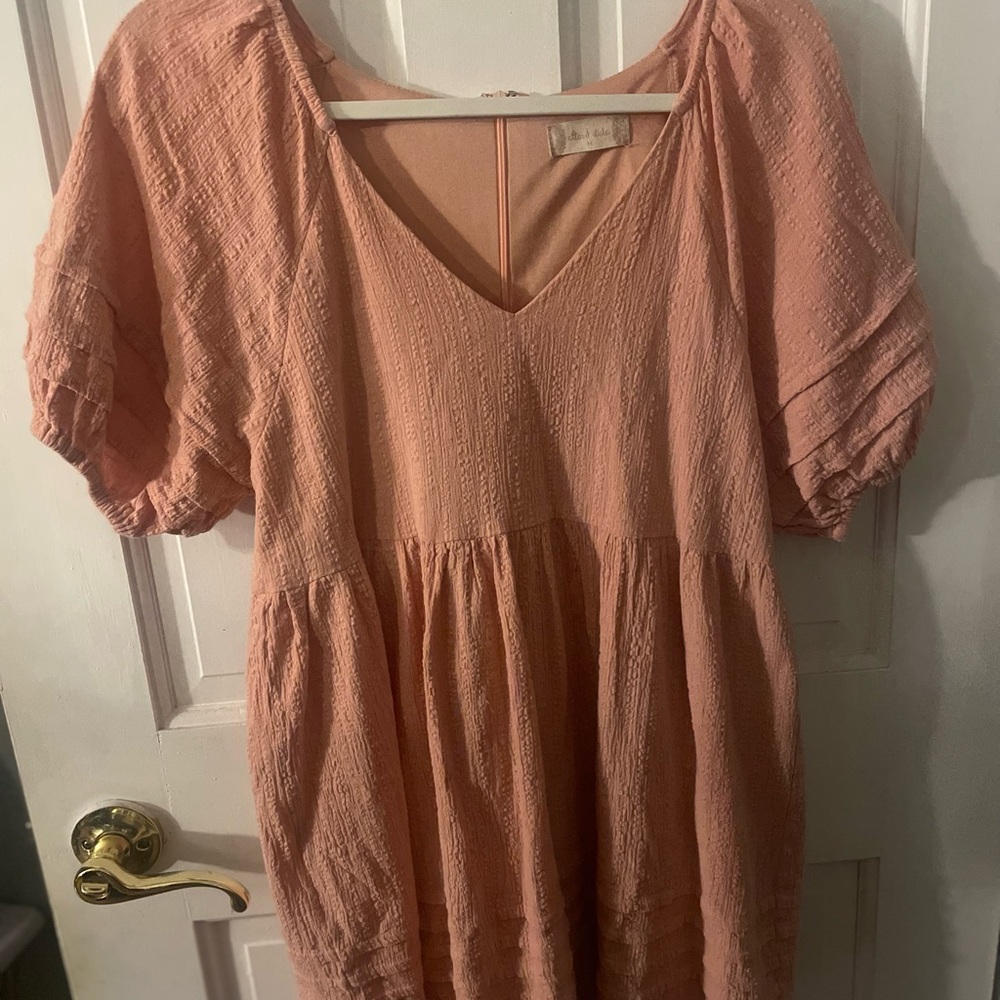 Altar’d State Rose Pink V-Neck Women's Dress-Medium